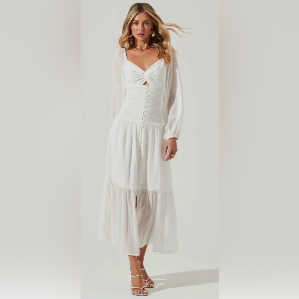 ASTR the label white maxi dress